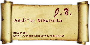 Juhász Nikoletta névjegykártya
